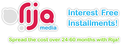 Spread the cost with interest free installments over 24-60 months